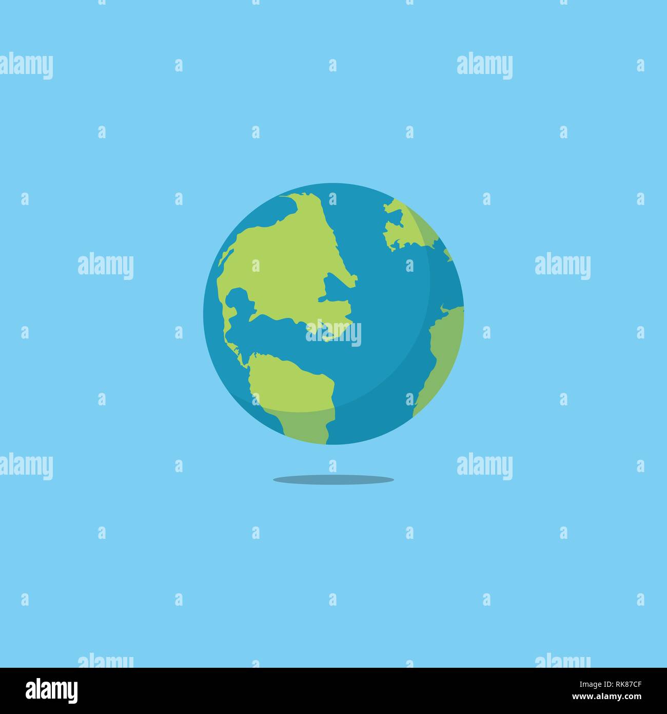 Flat planet Earth icon. Vector illustration for web banner, web and ...