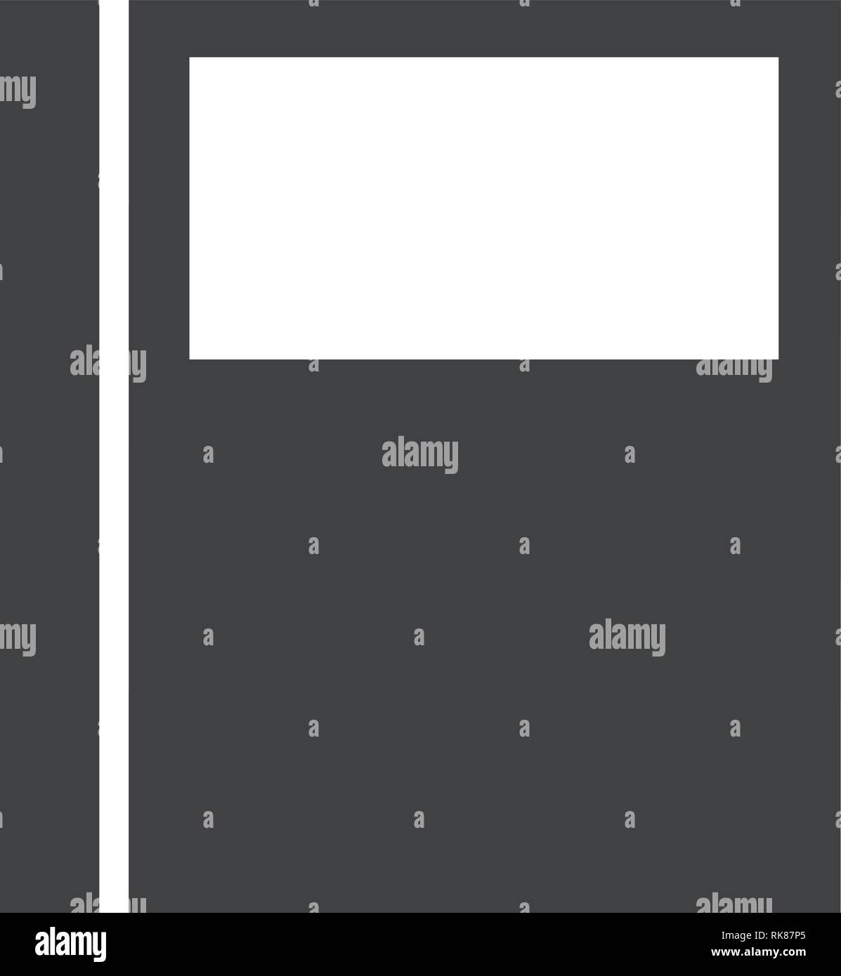 Simple flat notebook vector icon isolated. Document file cover Stock Vector