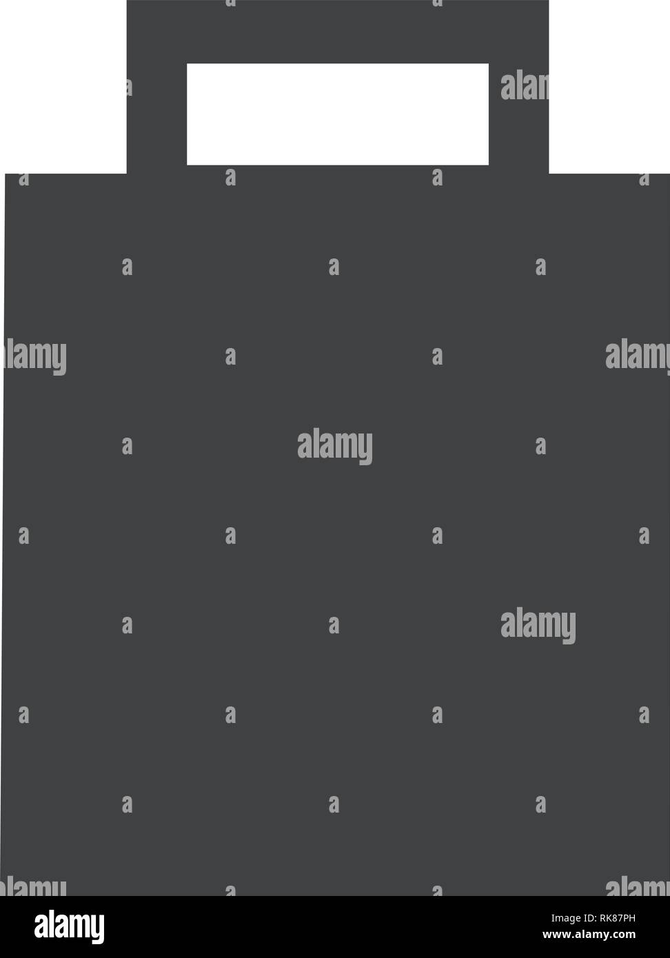 Simple flat shopping bag vector icon Stock Vector Image & Art - Alamy