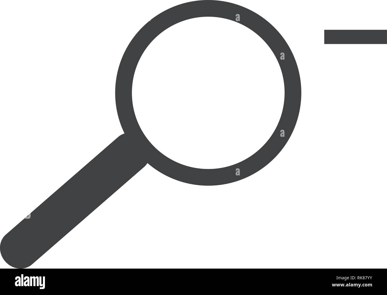 Vector icon zoom out. Magnifying glass sign, symbol Stock Vector Image