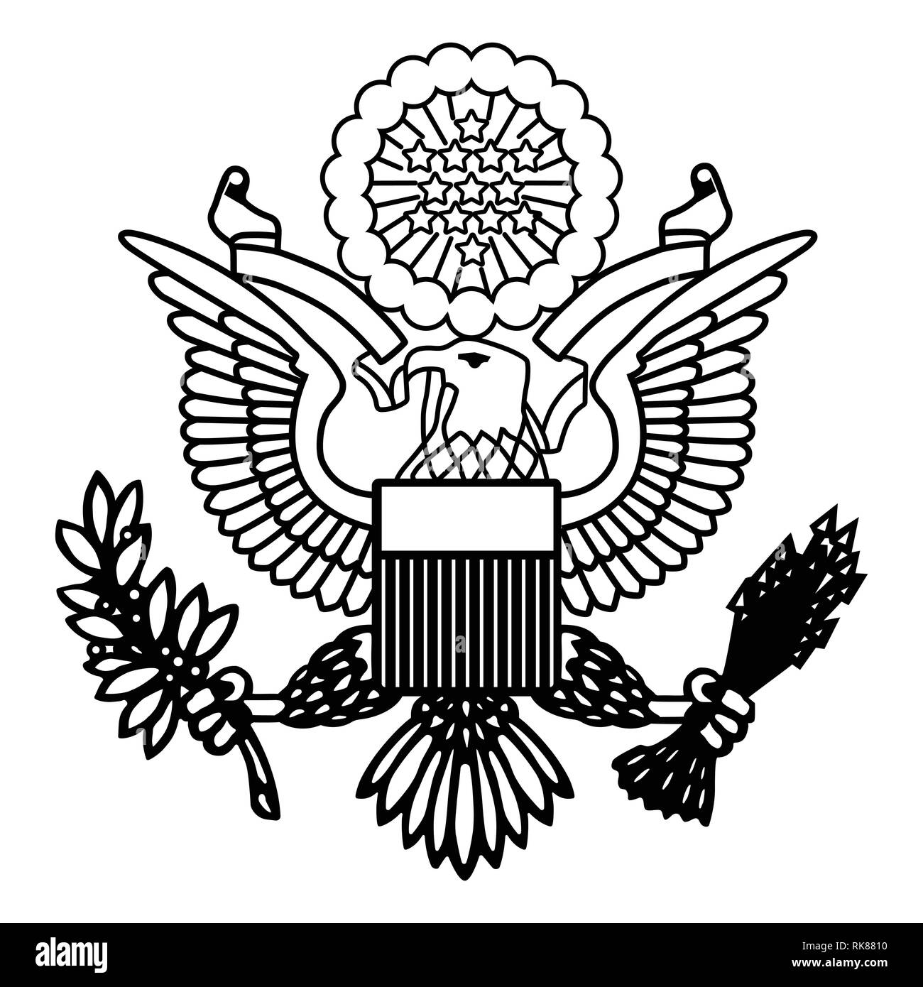 american coat of arms vector