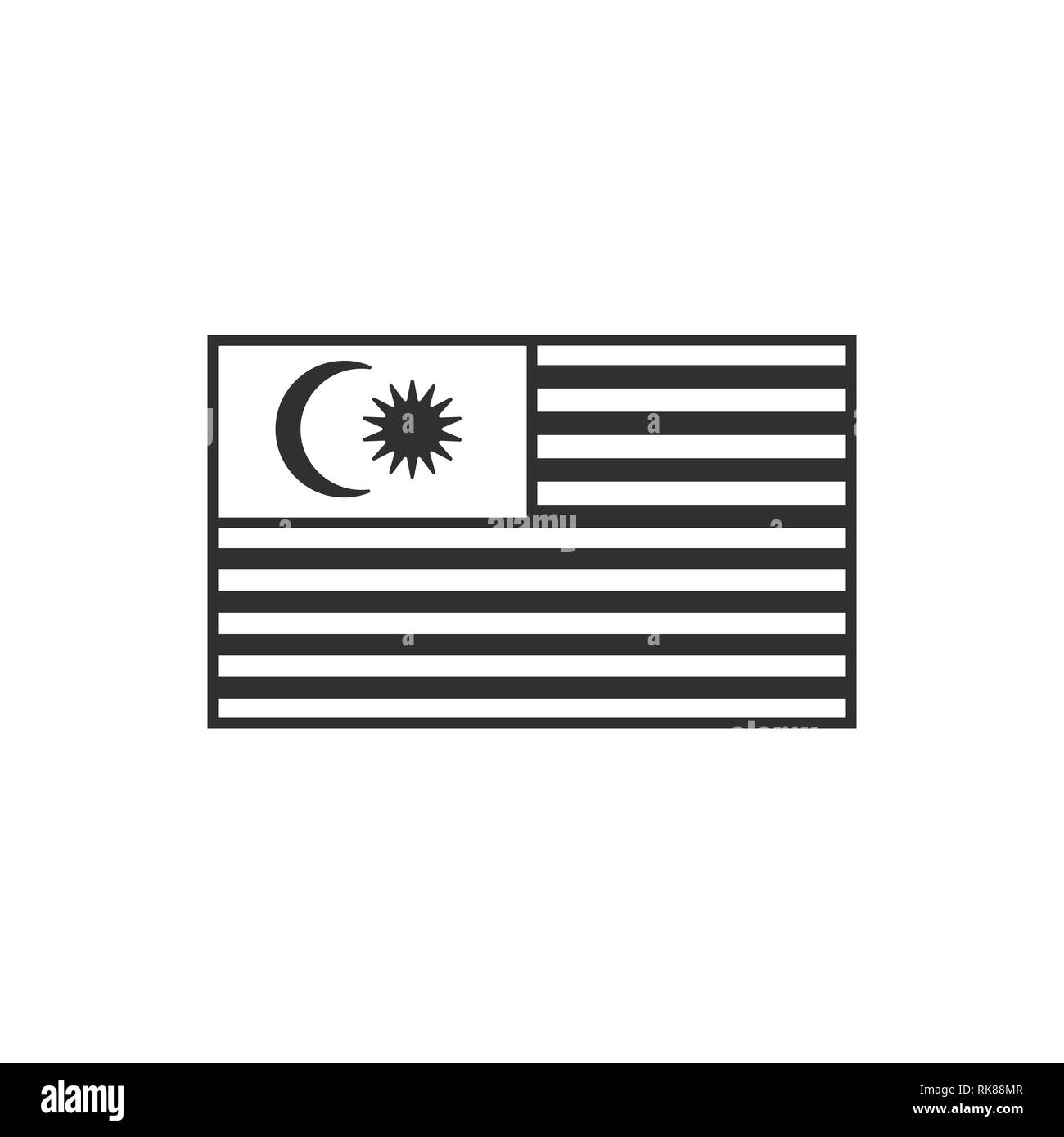 Malaysia black flag Flag of