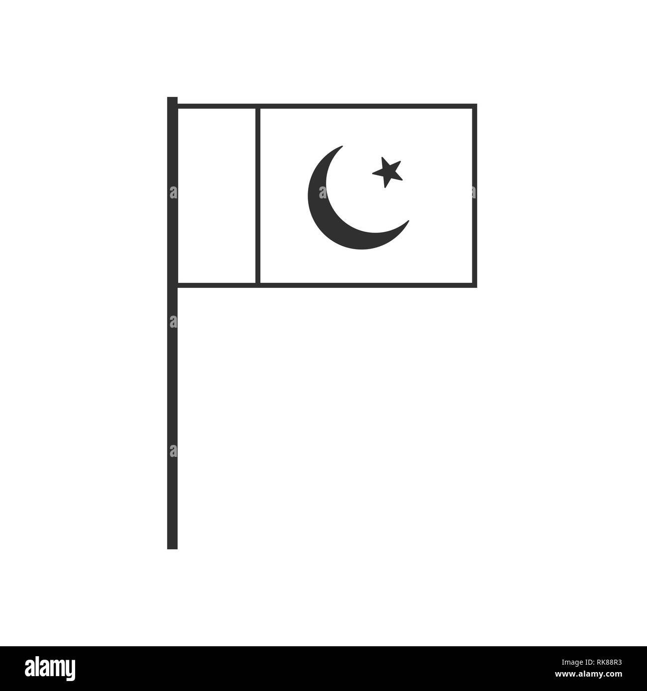 Flag Pakistan in Mulberry Symbols · Global Symbols