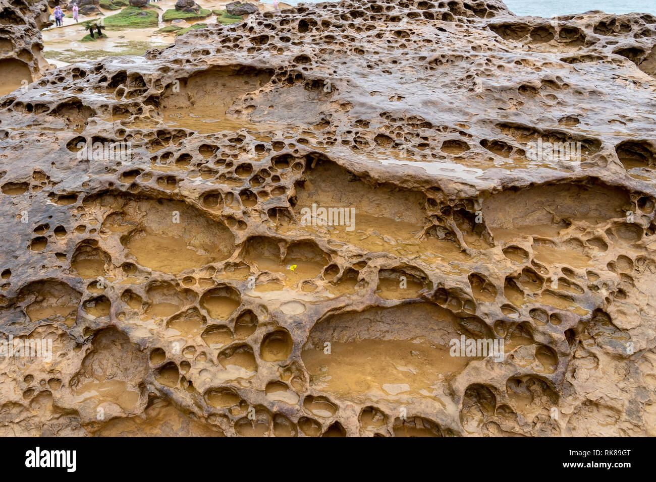 Weathering rock at Yehliu Geopark in Taiwan Stock Photo Alamy