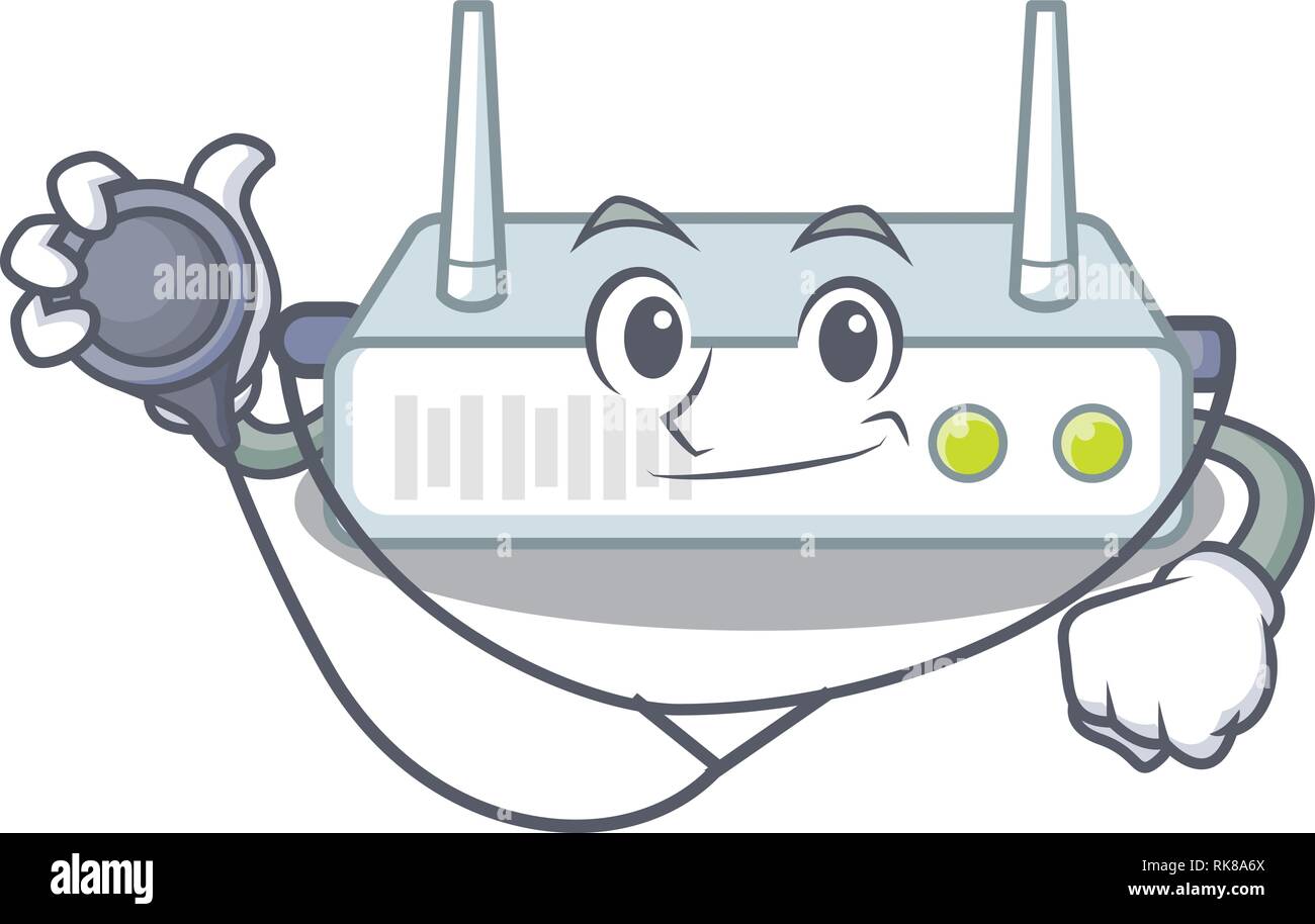 Doctor router in the a character shape Stock Vector Image & Art - Alamy