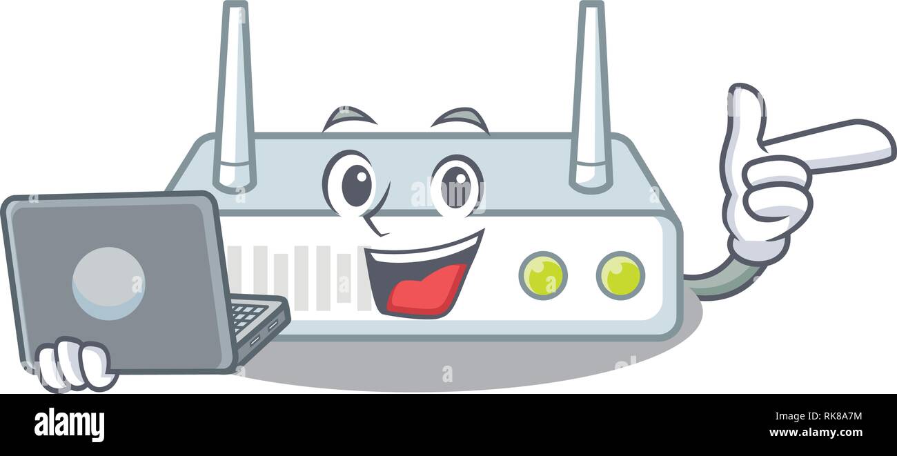 Man wifi router Stock Vector Images - Alamy
