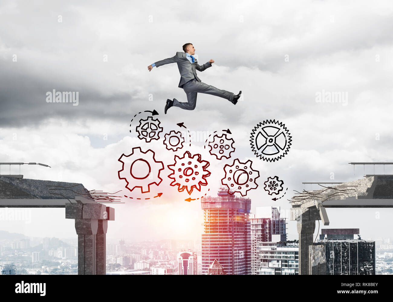 Problem and difficulties overcoming concept Stock Photo - Alamy