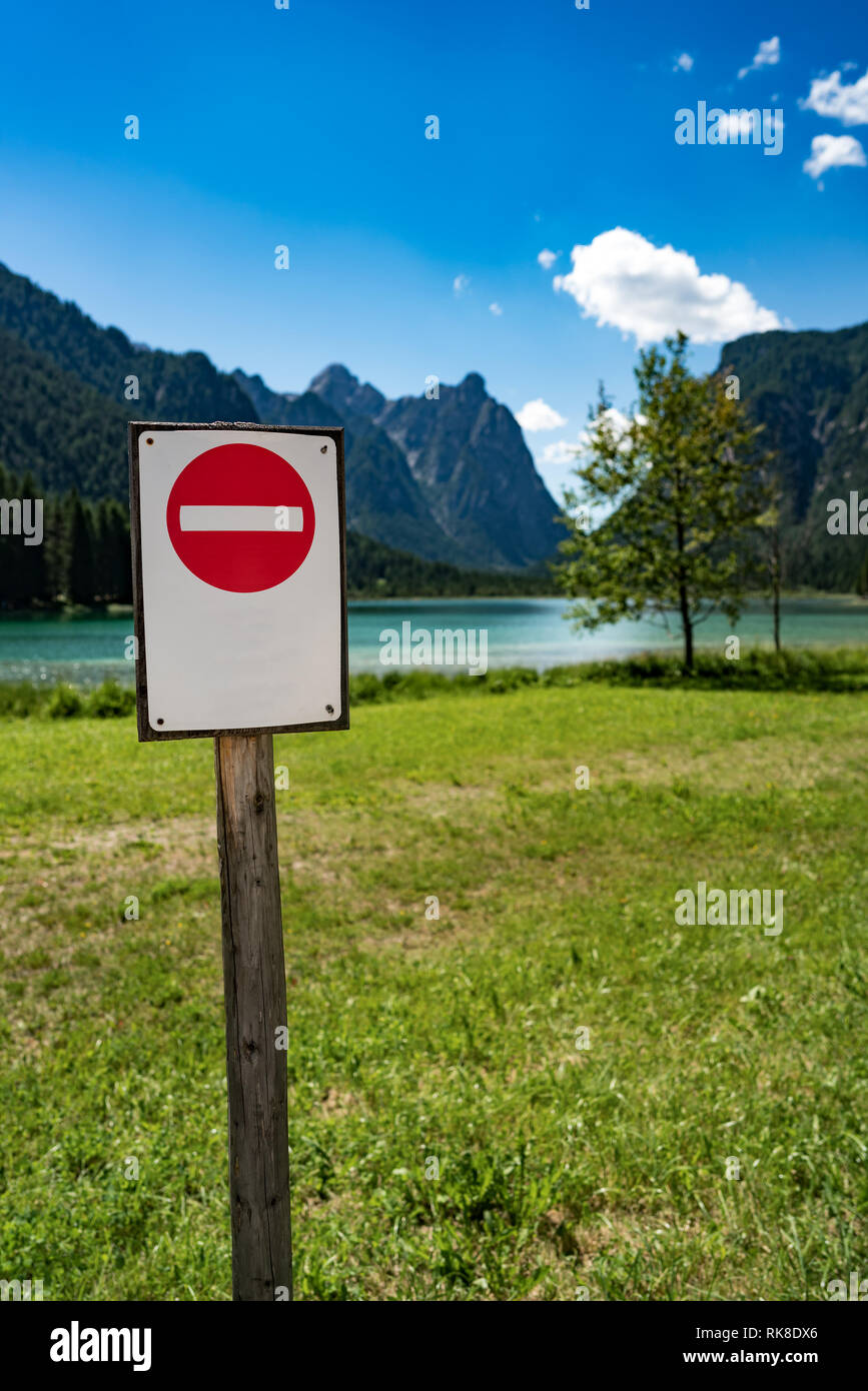 Private Property Sign Stock Photo