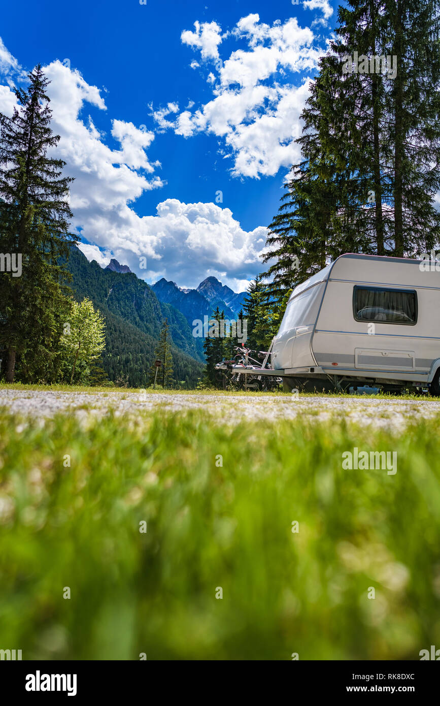 Family campsite italy hi-res stock photography and images - Alamy