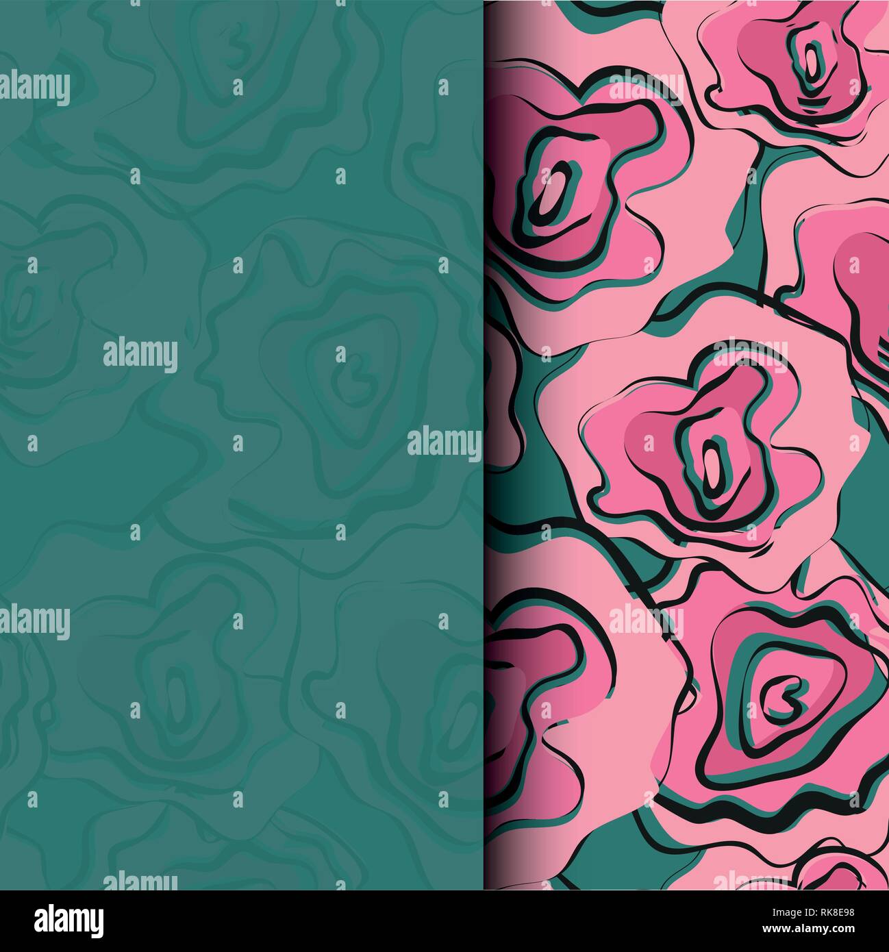 Vector patern graphic roses on a background Stock Vector Image & Art ...