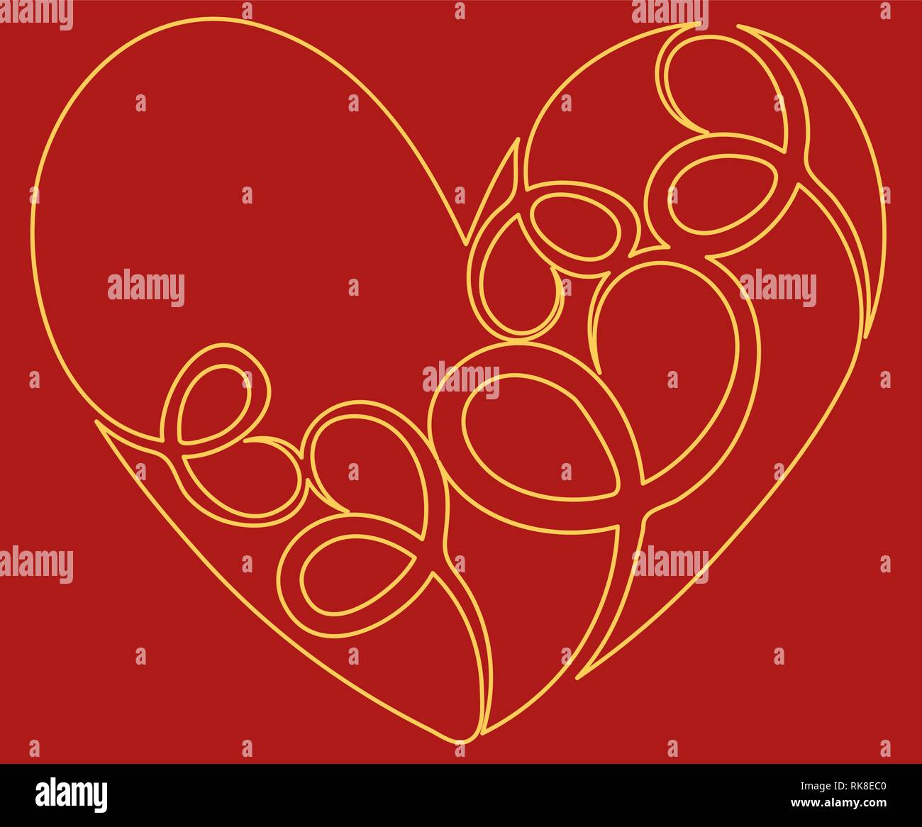 Heart icon. Flat design. Vector illustration Stock Vector Image & Art ...