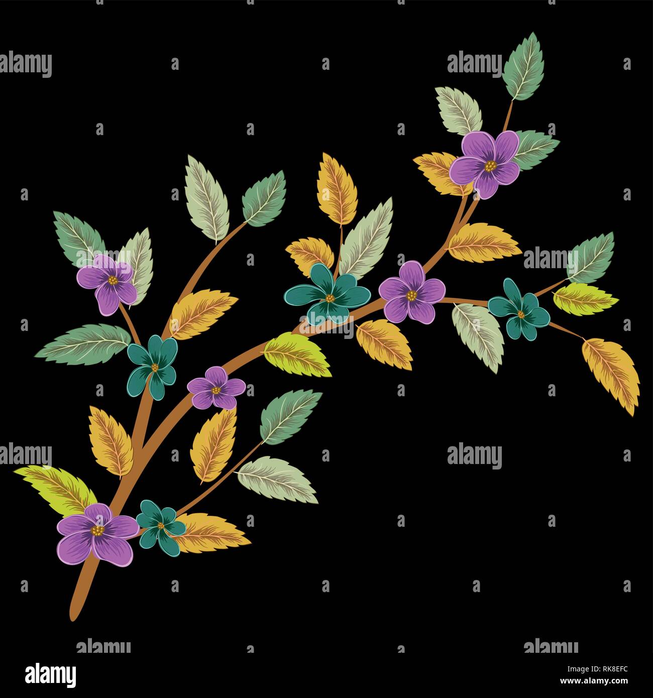 Leaf green tree vector illustration Stock Vector Image & Art - Alamy