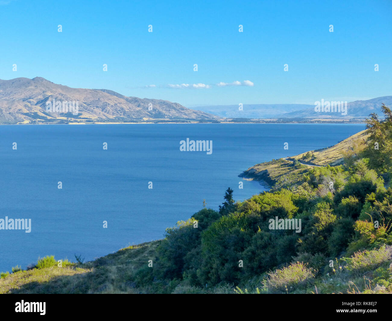 Landscape and Seascape near North Island, New Zealand Stock Photo