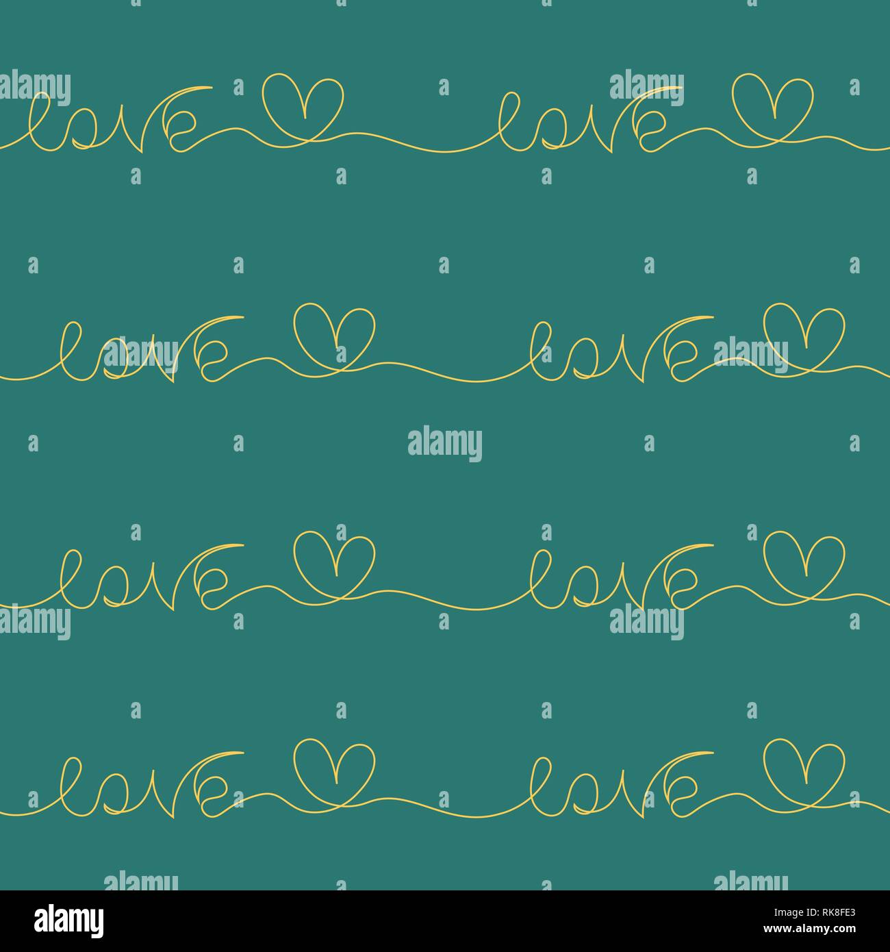 Vector seamless pattern with hand inscriptions love. Stock Vector