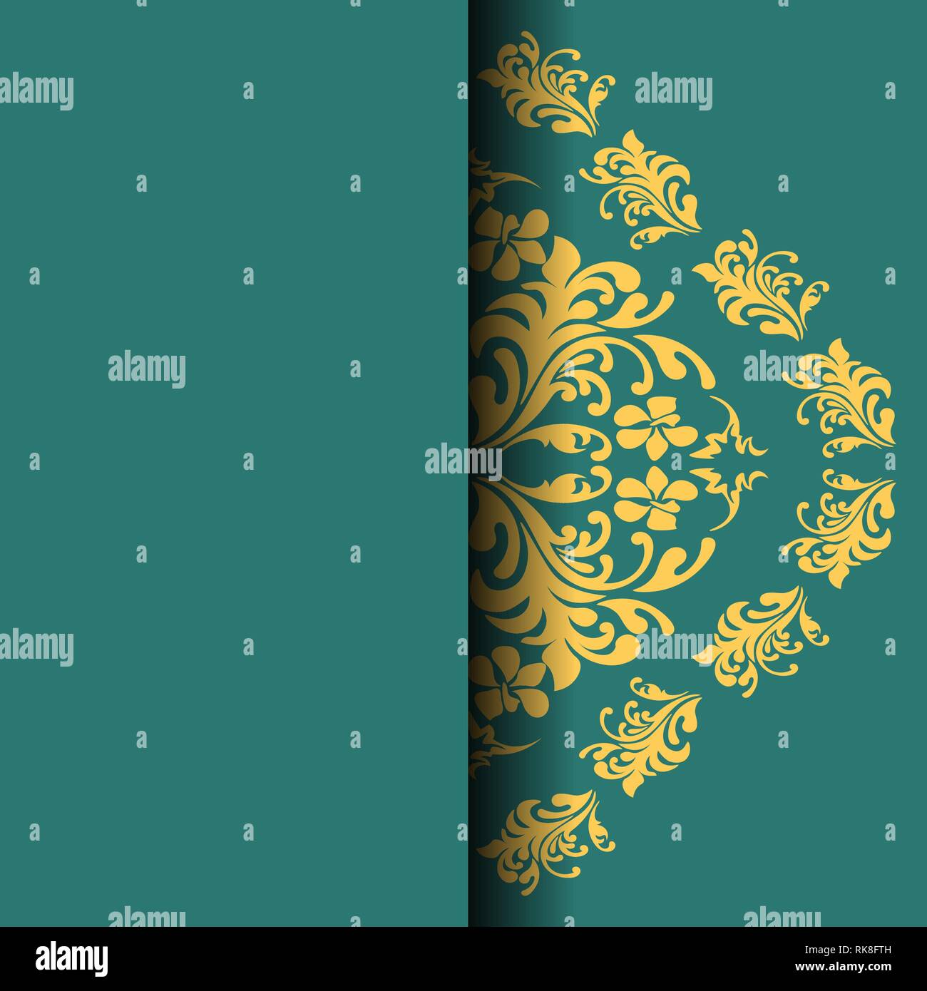 Damask seamless floral background pattern. Vector illustration Stock ...
