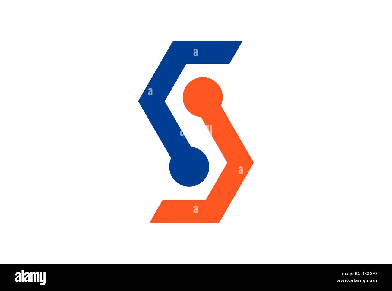 abstract letter s vector concept logo icon vector concept flat design ...