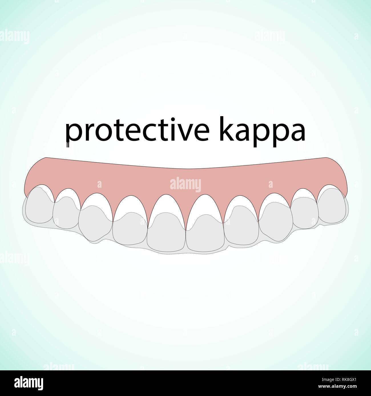 illustration vector. teeth. kappa. Dental concept Stock Vector Image & Art - Alamy