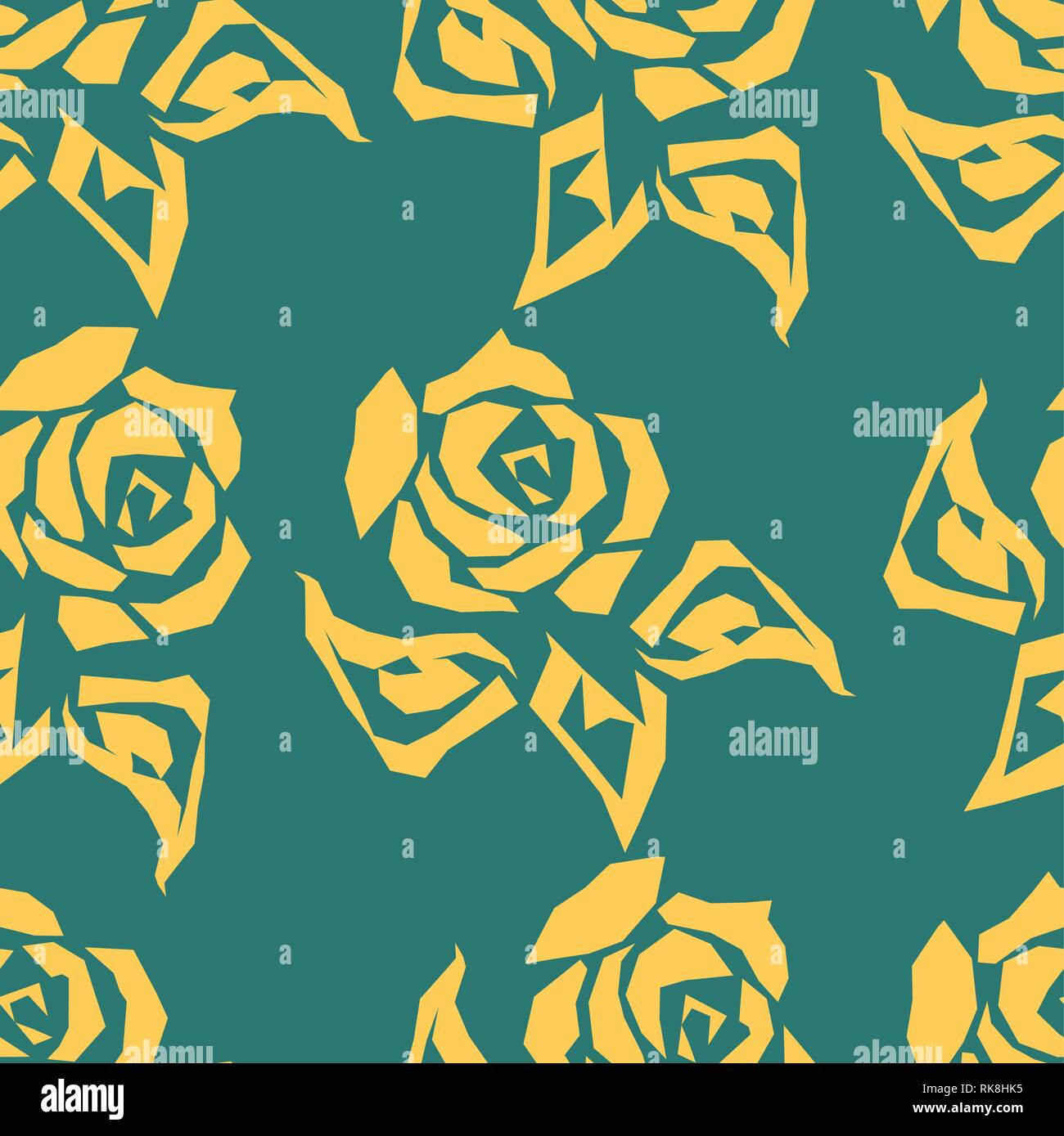 Seamless pattern with roses. Vector illustration eps 10 Stock Vector