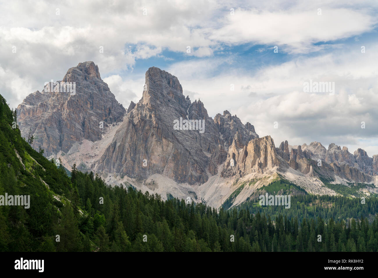 Cortina d'Ampezzo, Belluno province, Veneto, Italy. Stock Photo