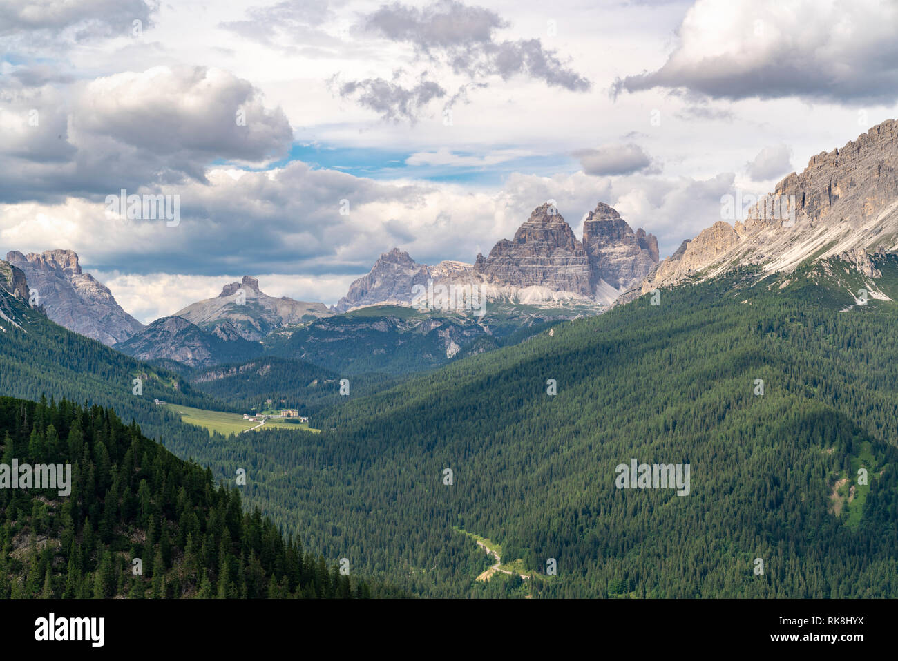 Cortina d'Ampezzo, Belluno province, Veneto, Italy. Stock Photo