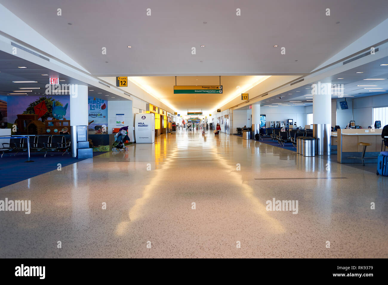 NEW YORK MARCH 22, 2016 inside of JFK airport. John F. Kennedy