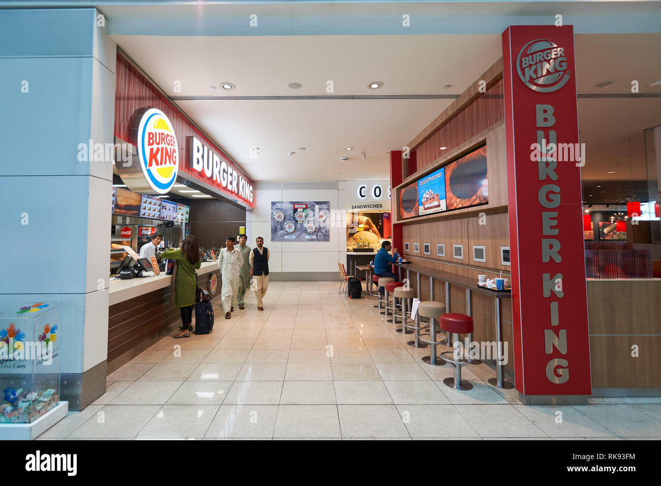 DUBAI, UAE MARCH 09, 2016 inside of Dubai International Airport