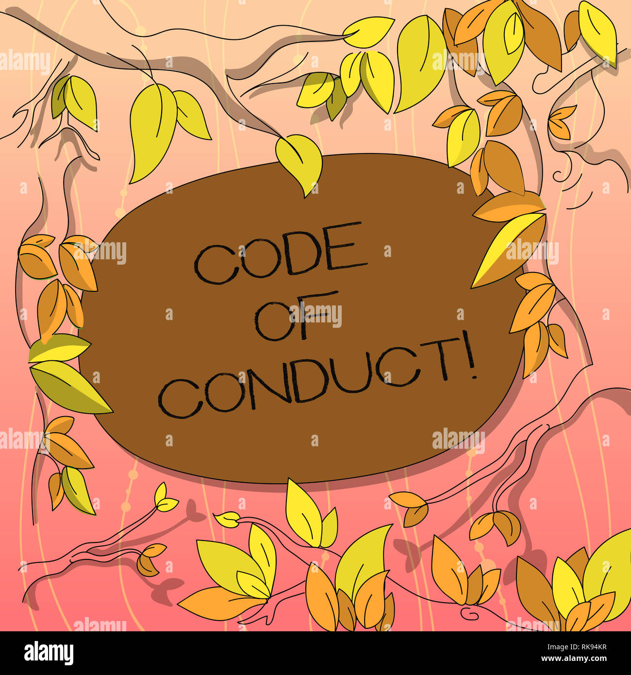 Text sign showing Code Of Conduct. Conceptual photo Ethics rules moral ...