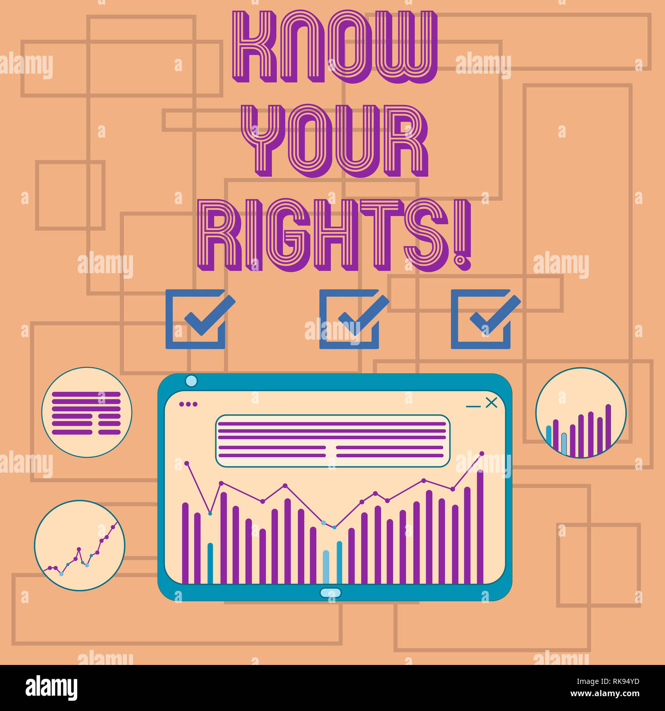Text sign showing Know Your Rights. Conceptual photo asking ...