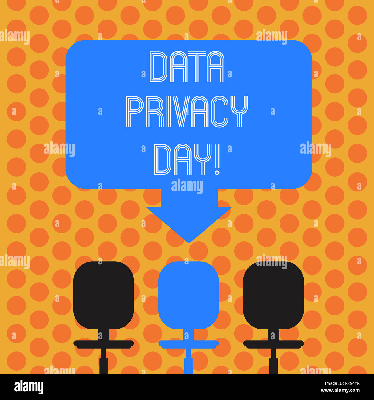 Writing note showing Data Privacy Day. Business photo showcasing date ...