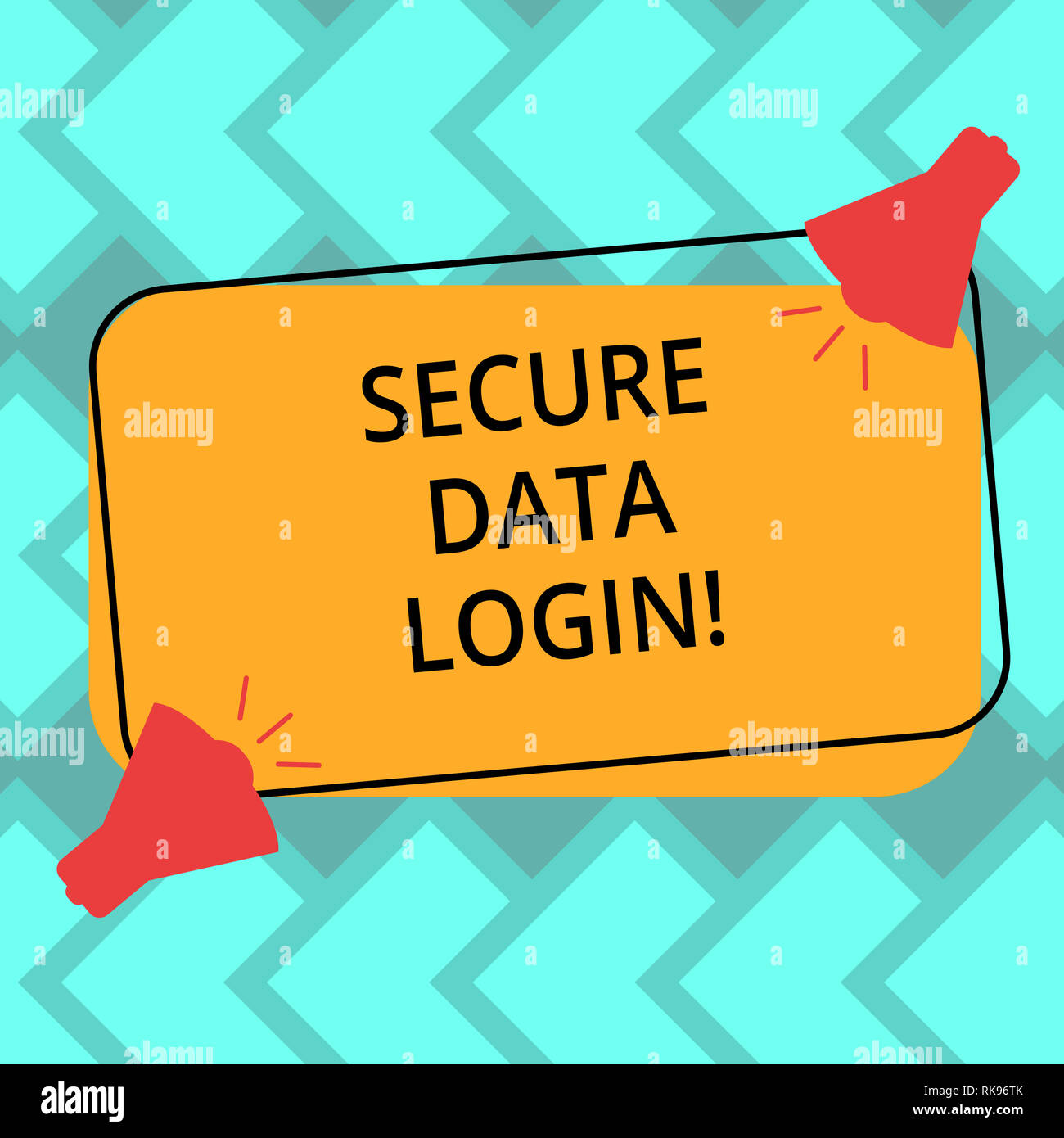 Text sign showing Secure Data Login. Conceptual photo set of ...