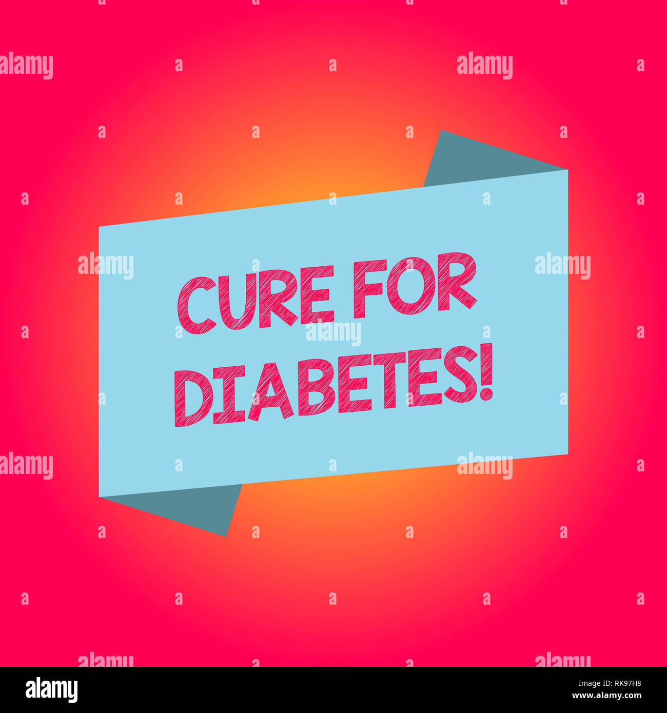 Handwriting text writing Cure For Diabetes. Concept meaning improving ...