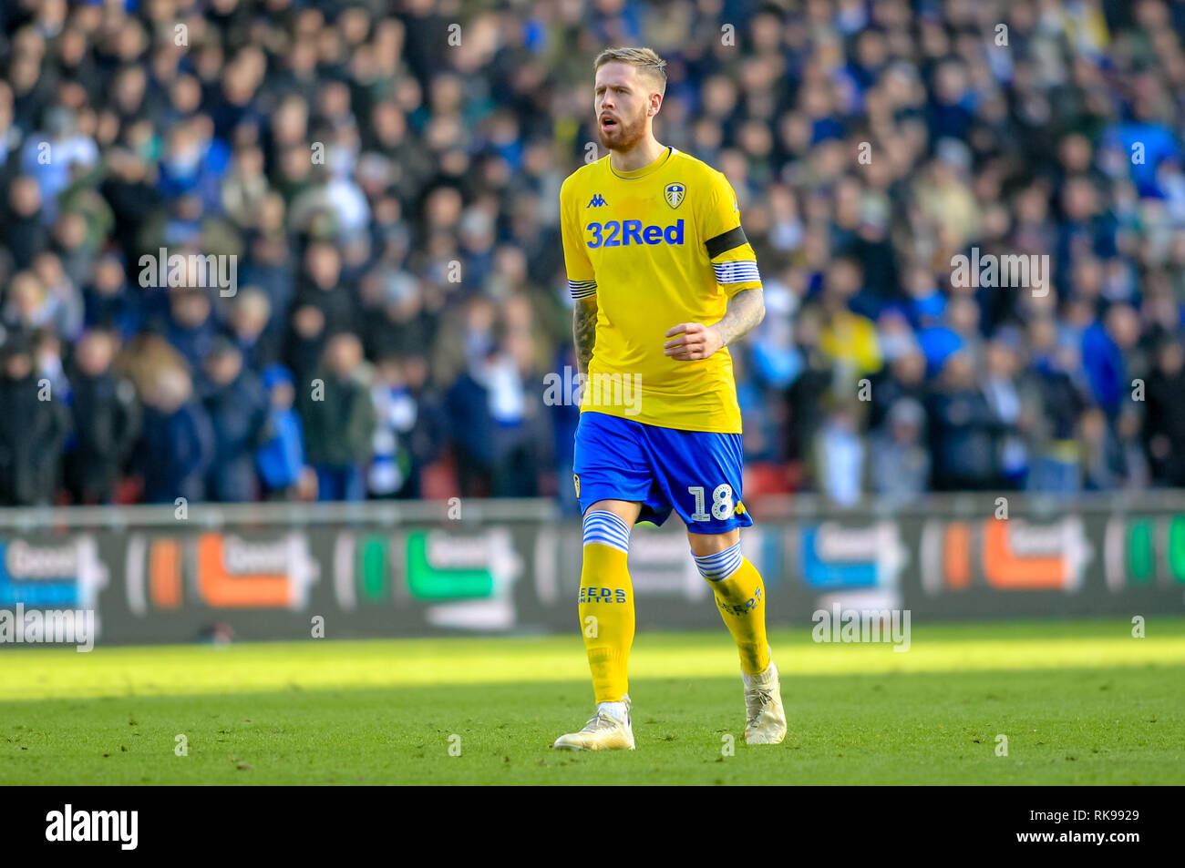 9th February 2019 Riverside Stadium Middlesbrough England Sky Bet Championship Middlesbrough Vs Leeds United Pontus Jansson 18 Of Leeds Utd Credit Craig Milner News Images English Football League Images Are Subject To