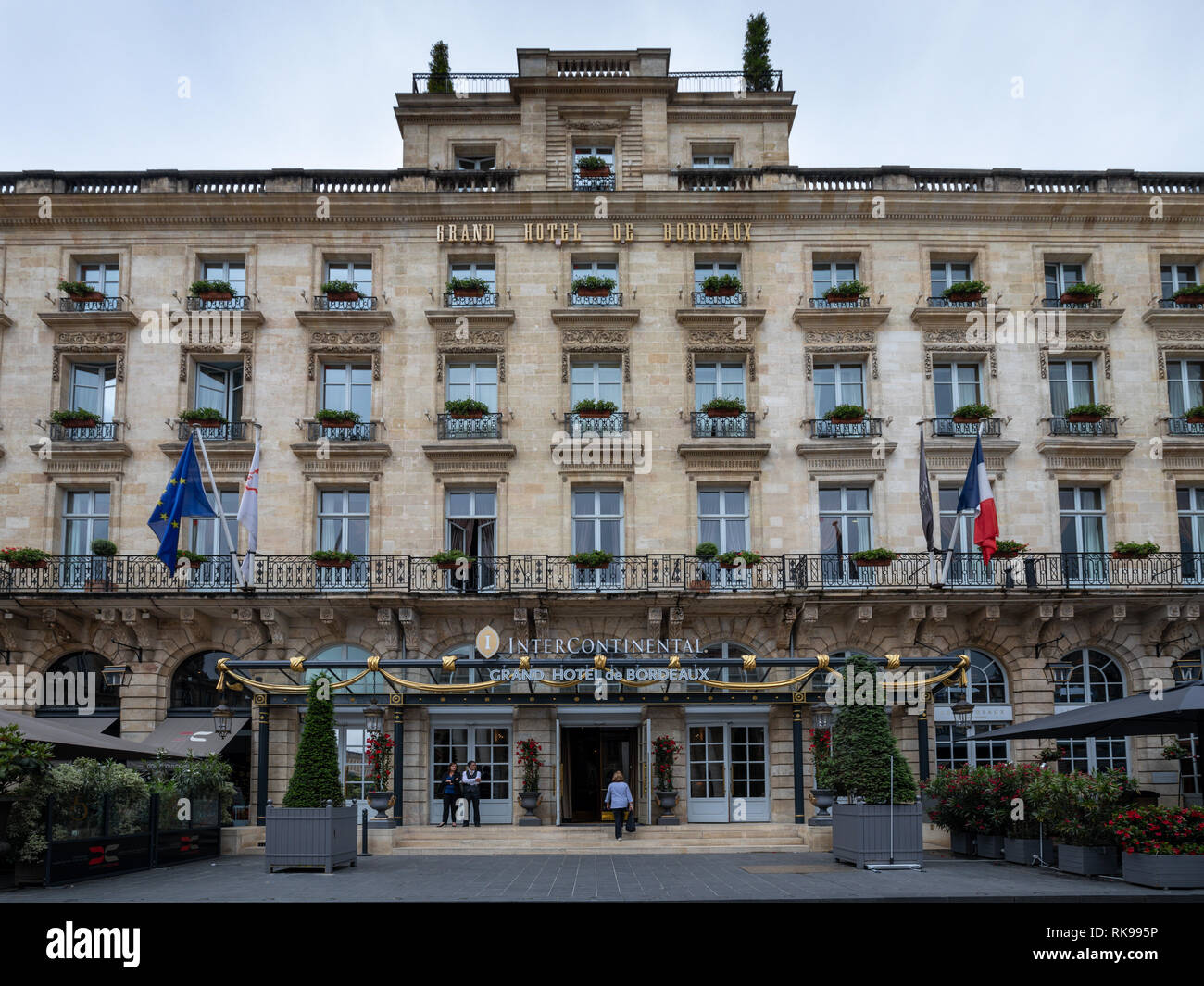 Grand Hotel de Bordeaux, Bordeaux, Gironde, Aquitaine, France, Europe Stock Photo