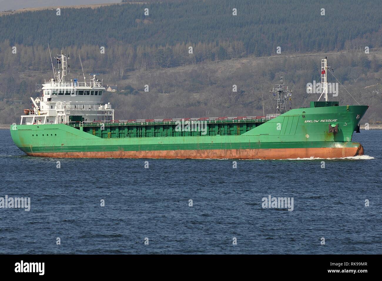 ARKLOW RESOLVE OF ARKLOW SHIPPING COMPANY, INVOLVED IN SEABORNE FREIGHT COMPANY IN BREXIT PLANS BY SECRETARY OF STATE CHRIS GRAYLING. Stock Photo