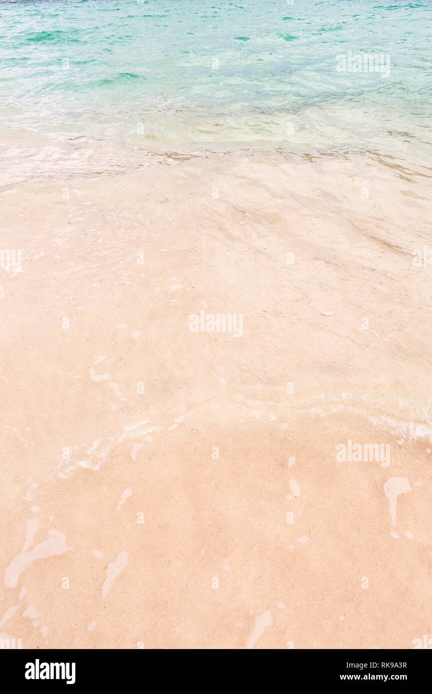 Tropical beach background with soft wave and white sand Stock Photo - Alamy