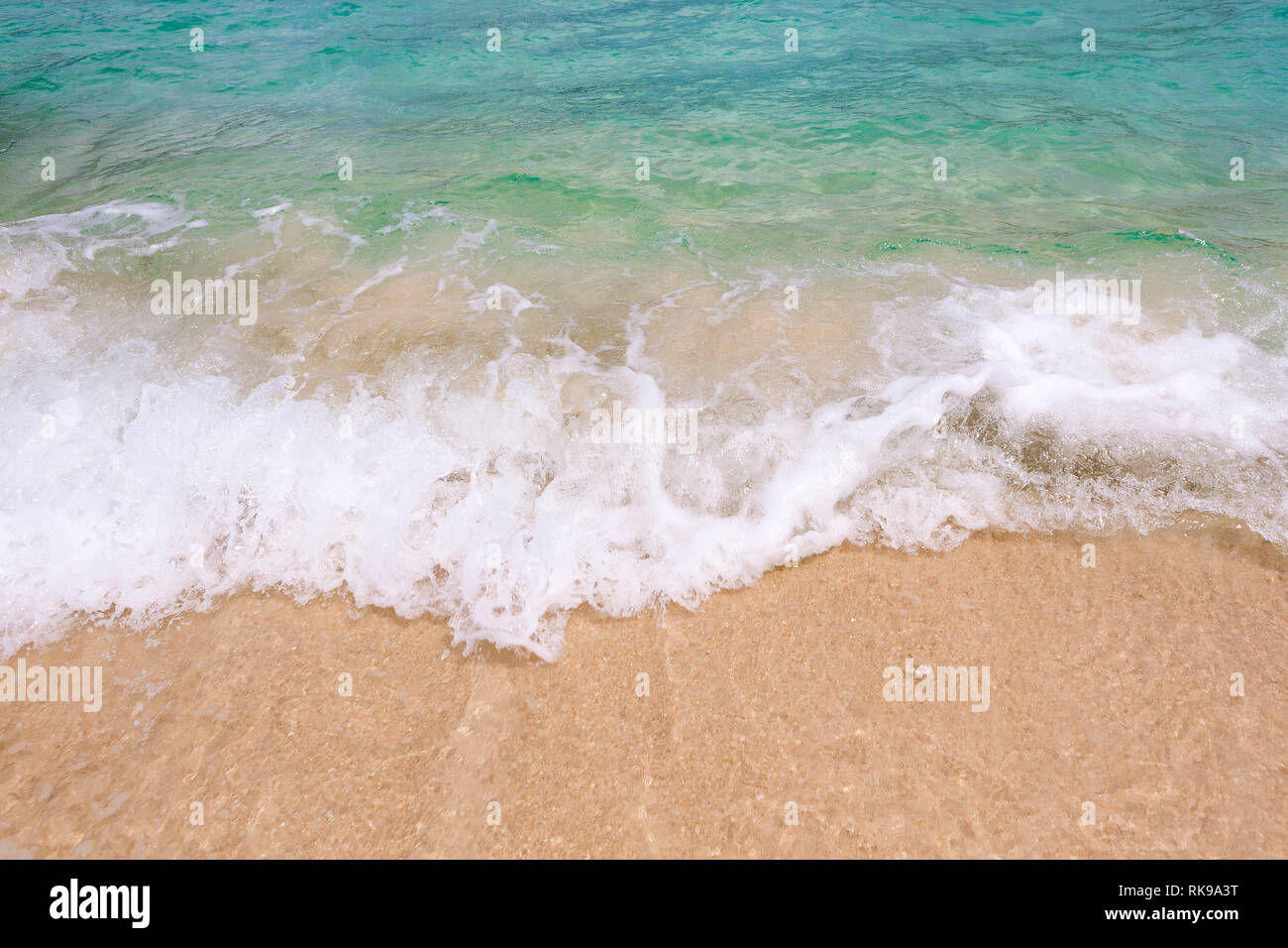 Tropical beach background with soft wave and white sand Stock Photo - Alamy