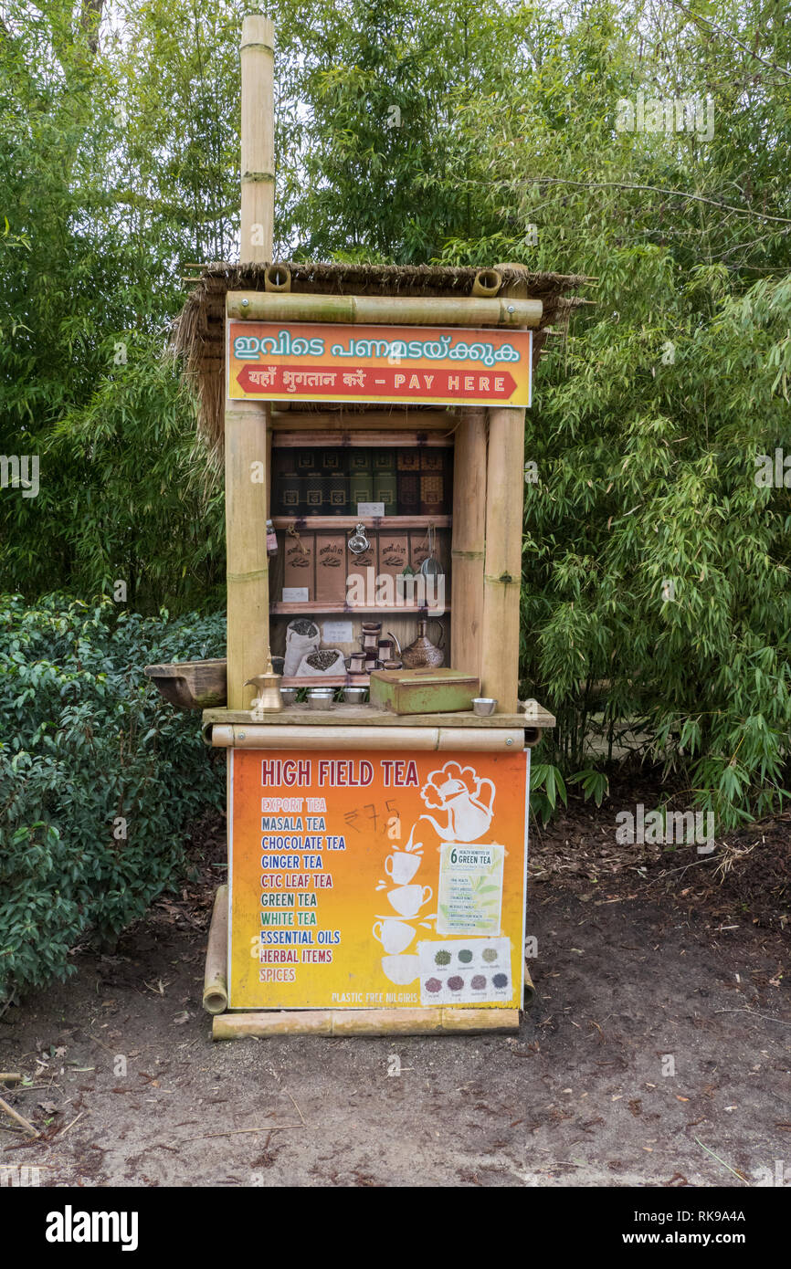 Indian tea stall Stock Photo