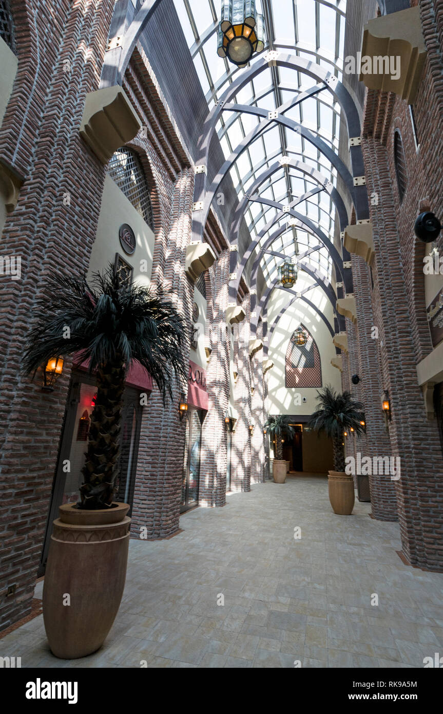 The Souk Al Bahar, an Arabicstyle shopping mall with antique, carpet