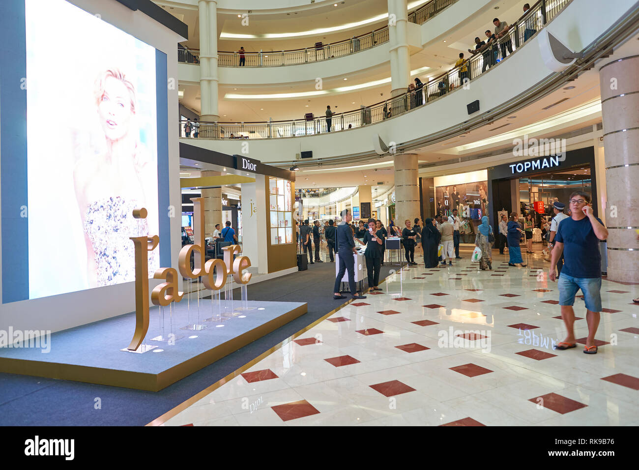 KUALA LUMPUR, MALAYSIA MAY 09, 2016 inside of Suria KLCC shopping