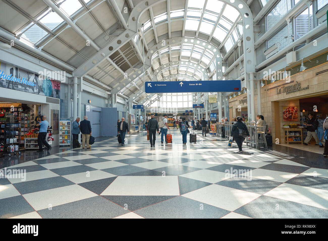 CHICAGO APRIL 05, 2016 inside of O'Hare International Airport. O