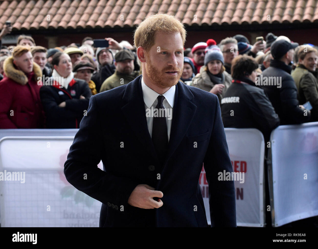 The Duke of Sussex arrives prior to the England v France rugby ...
