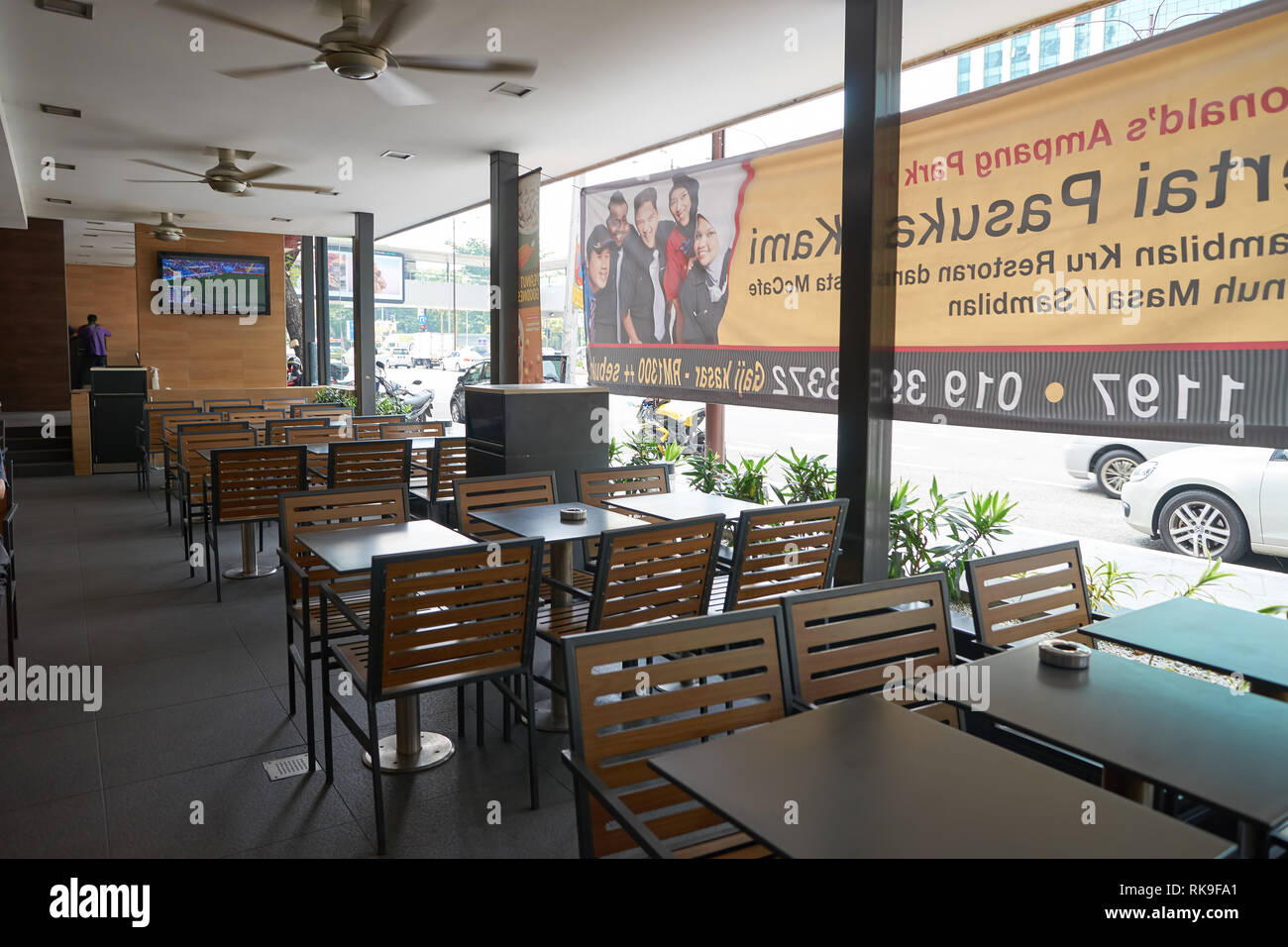 Kuala Lumpur Malaysia May 09 2016 Seats At Mcdonald S Mcdonald S Is The World S Largest Chain Of Hamburger Fast Food Restaurants Stock Photo Alamy