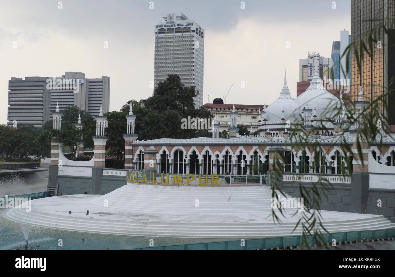 Jamek Mosque, officially Sultan Abdul Samad Jamek Mosque,Malaysia Stock Photo