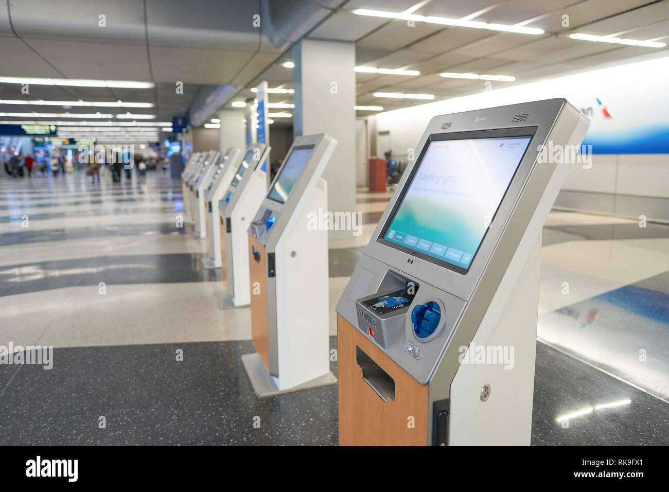 CHICAGO MARCH 22, 2016 inside of O'Hare International Airport. O