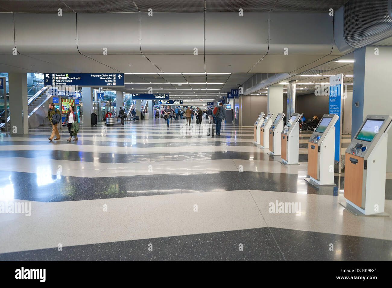 CHICAGO MARCH 22, 2016 inside of O'Hare International Airport. O