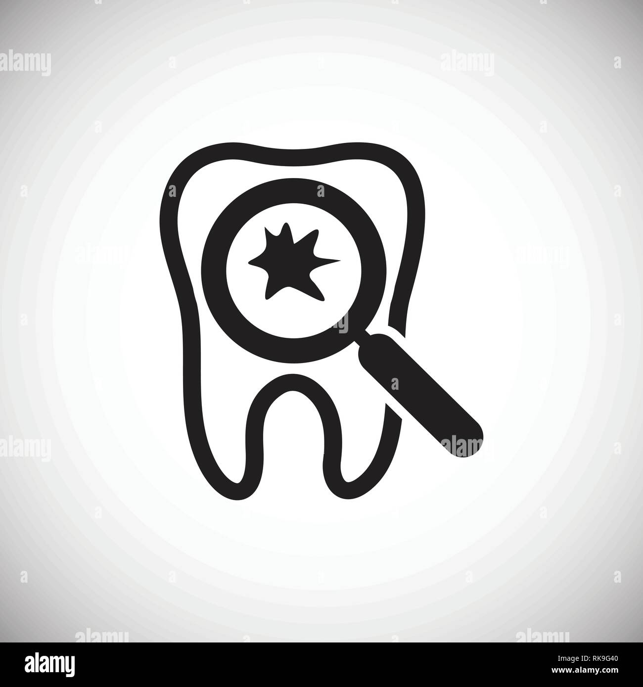 Tooth icon on white background for graphic and web design, Modern ...
