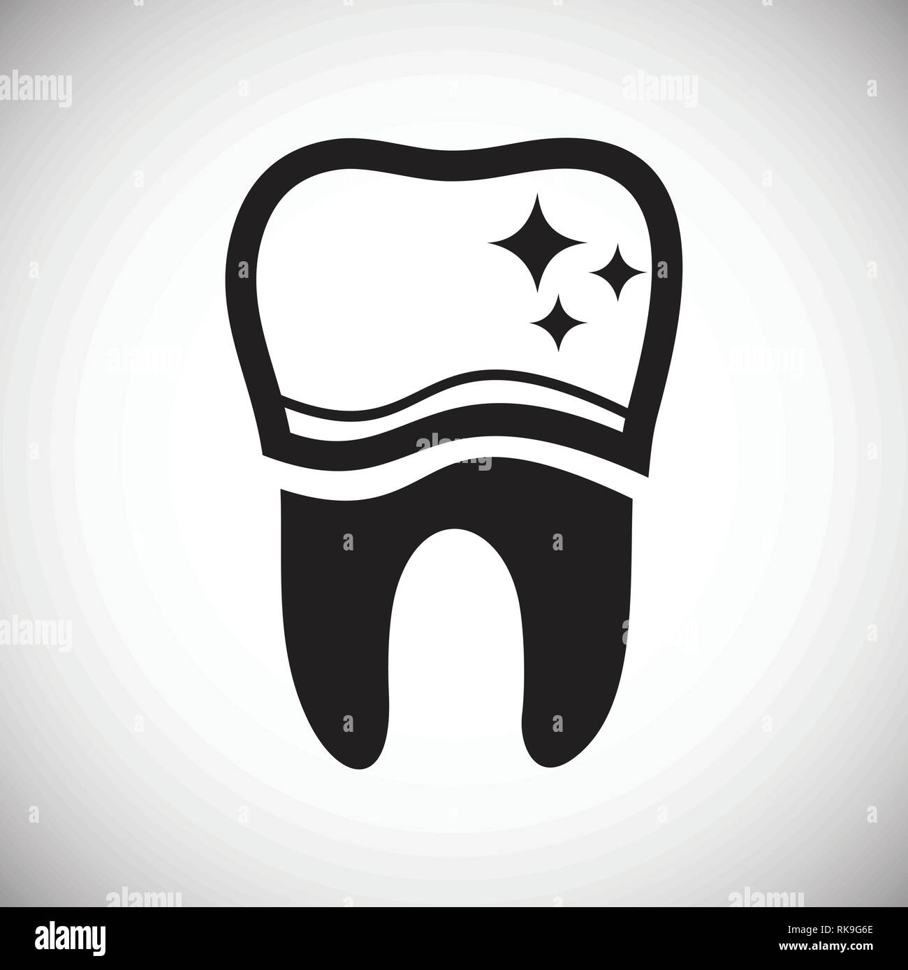 Tooth icon on white background for graphic and web design, Modern ...
