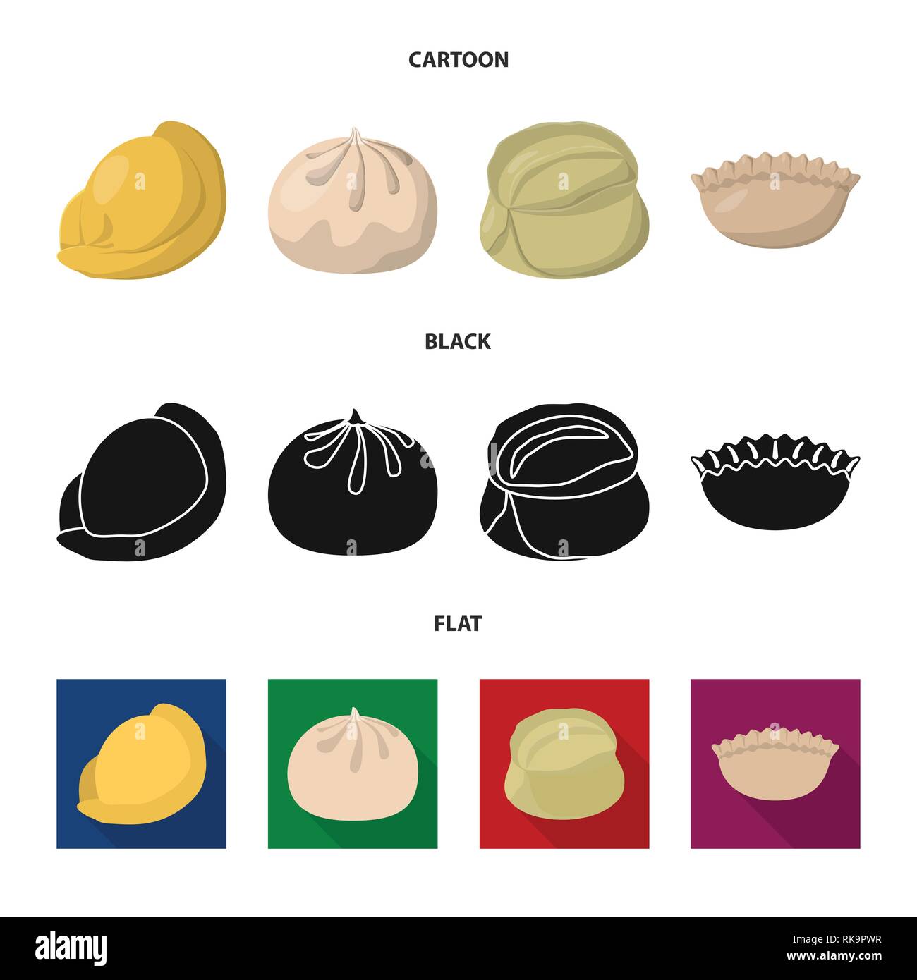 Isolated object of products and cooking symbol. Collection of products ...