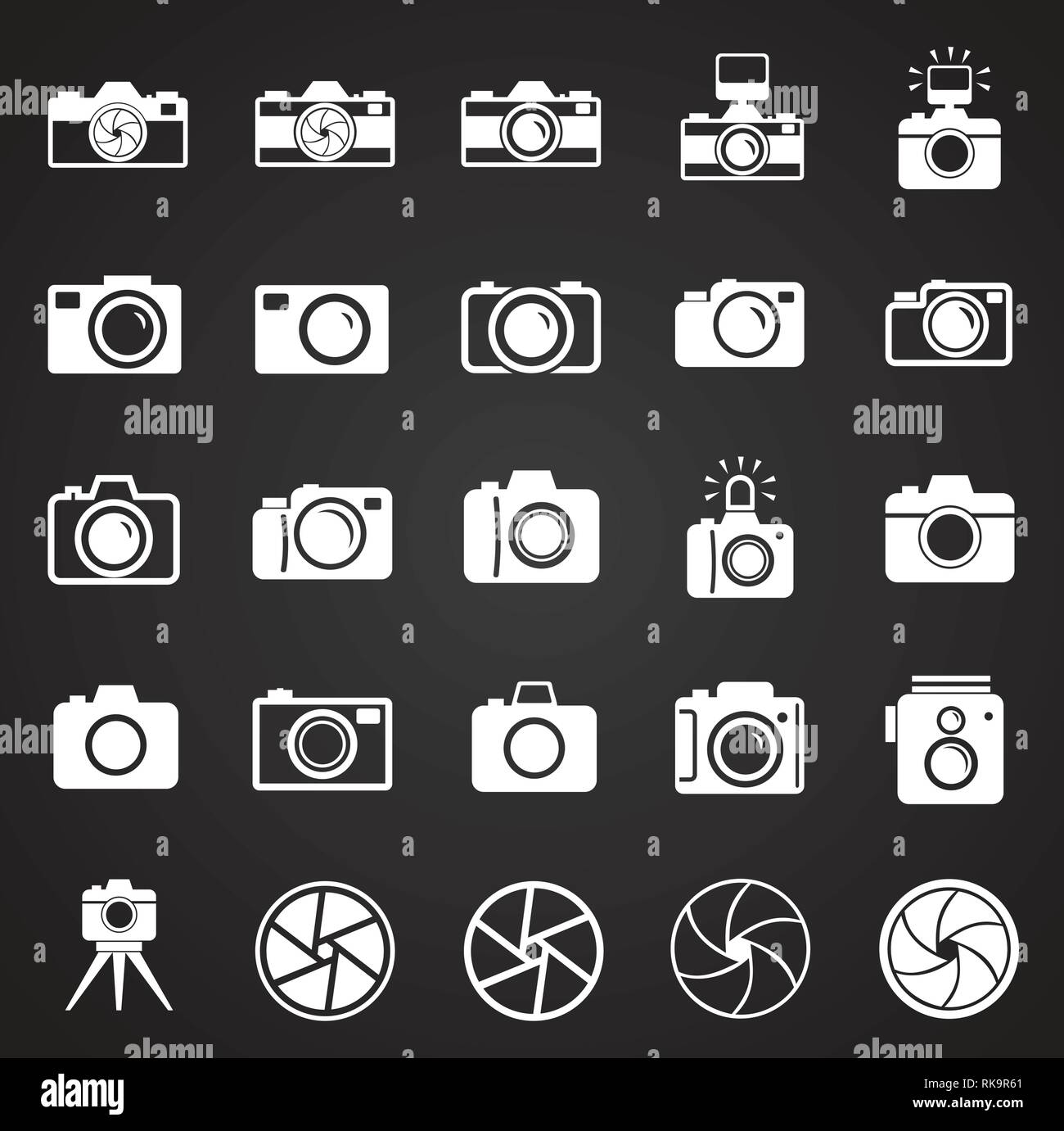 Video Camera Icon On Black Background Stock Vector (Royalty Free) 429840745  | Shutterstock