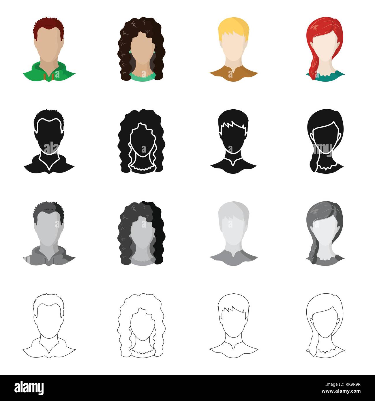 Vector illustration of professional and photo icon. Collection of ...